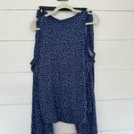 Live Love Lounge Women’s Large Navy Star Pajama Set Tank Jogger Pangs Lounge Blue Photo 3