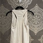 Lululemon Athletica White and Black Striped Tank Top Photo 1
