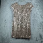 White House | Black Market White House Black‎ Market Dress Womens M Gold Sequin Sparkle Holiday Party Photo 1