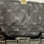 Loredana Vintage Bag Purse Italian Made Woven Gold Accents Straw & Black Photo 9