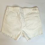 RSQ  Ivory/ Cream High Rise Short 2 Distressed Fringed Button Closure Size 26 NWT Photo 9