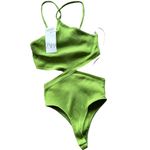 ZARA NWT  RIBBED CUTOUT CUTTABLE LOOP BLOGGERS FAV BODYSUIT STRETCH Photo 10