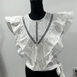 7 For All Mankind Ruffle Top Photo 0