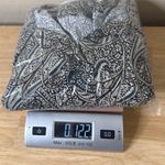 Rosetta Getty Paisley Asymmetrical Dress Tie Sleeves Scarf Top Gray Size 2 Photo 14