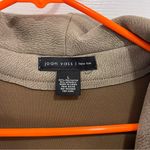 Joan Vass  Women's Olive Open Front Pea Coat Photo 3