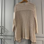 Eddie Bauer  Open Knit Cardigan Sweater Beige Women's 2XL Lightweight Duster Photo 1