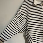 Hatch The Dakota Striped Nursing Knit Sweatshirt Navy White Size 3 Large Photo 3
