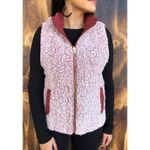 Reversible Womens Cranberry and Pink Vest Size Medium Red Photo 1