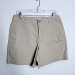 Loft NWT  Monroe 6" Chino Shorts In‎ Cream Size 6 Photo 1