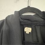 Wilfred Black Draped Mini Dress Womens M Preppy Classic Business Casual Goth Size M Photo 4