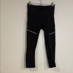 Lululemon  run your heart out cropped black leggings with pockets and logo zip Photo 5