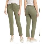 Caslon  olive green cotton stretch cropped pants Photo 1