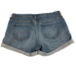 Old Navy  Boyfriend Denim Jean Shorts Rolled Hem Women’s Size 4 Blue Medium Wash Photo 1
