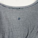 Lululemon  Athletica Striped Short Sleeve‎ Top with Pocket Size 6 Photo 6