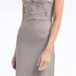 Banana Republic  Sheath Dress Size 2 Pineapple Sleeveless Sequin Gray EUC Photo 0