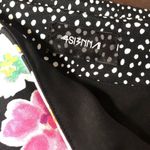 NWOT 4SIENNA Floral Micro Dot MIDI Skirt Small Black Photo 7