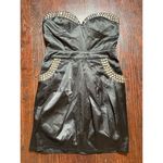 Solaris Vintage Black Strapless Studded Corset Dress Fits like Size Small Photo 6