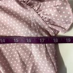 Light Pink & White Polka Dot LightWeight Blouse Size S EUC Photo 8