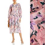 Misook Floral Pleated Dress Pink Sz XL NWT Photo 1