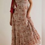 Free People Sundrenched Printed Ivory Combo Maxi Floral Dress Photo 0