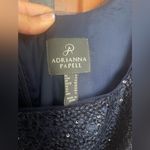 Adrianna Papell  navy sequence dress ball gown Photo 2