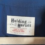 Holding Horses Anthropologie Sz S Blue Bandana Dress Western Cowgirl Rockabilly Photo 2