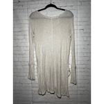 Free People  Ventura Thermal Waffle Knit Long Sleeve V Neck High Low Tunic Top SM Photo 2
