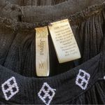 Japna  BOHO OFF THE SHOULDER BLACK EMBROIDERED COLD SHOULDER TOP SIZE MED Photo 8