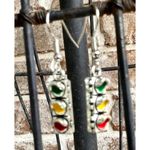 Traffic Light Earrings Signal New Dangle Hooks Stop Wait Go Crossing Gua… Silver Photo 7
