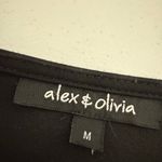 Alex + Olivia Black Jacket with Gold Accents Size M Photo 2