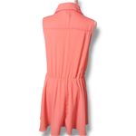 Alice Moon Boutique Coral Sleeveless Utility Shirt Dress With Pockets Size S Photo 1