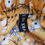 Jeuvre Yellow Floral Crop Tank Top and Skirt Set Size Small Photo 5