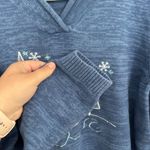 cj banks Winter Snowmen Pullover Sweater V-Neck Women's Plus Size 2X 100% Cotton Photo 2