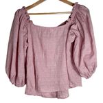 Hutch Anthropologie Azalea Puff Sleeve Blouse Shirt Buttons Cottagecore Size XL Photo 1