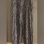 Anthropologie  Black and White Graphic Joggers with High Waist Photo 0