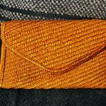 Woven Straw Clutch Tan Photo 0