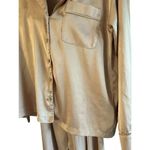EXPRESS  Beige Satin Top & Pant Pajama Set Size XS Photo 3