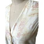 Vintage Tropical Pastel Rayon Vest From Livingston Williams Size Medium/ Large Yellow Photo 3