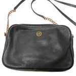 Michael Kors MK Pebbled Leather Fulton Style Black with Gold Hardware Crossbody Photo 4