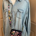 Vera Bradley All-in-One retired Ribbons crossbody bag with wrist strap. Small. Photo 8