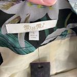 Miss Me NWT Green Tropical Floral Embroidered Skirt Side Slit Semi Sheer-Large Photo 3