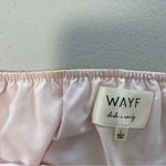 WAYF Nordstrom Pink Off-the-shoulder pink gold bow puff sleeve chiffon top Large Photo 5