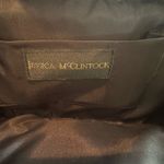 Jessica McClintock  Textured Elegant Black Clutch Bag with Chain Photo 6