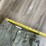 PacSun  Low‎ Rise Puddle Army Green Denim Wide Leg Cargo Pants Jeans XS Photo 5