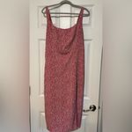 Abercrombie & Fitch Corset Seamed Adjustable Strap Floral Midi Dress Slit Large Photo 3