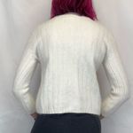 Liz Claiborne Women Mock Neck Sweater M Med Medium Angora Lambs Wool Ivory Cream Photo 1