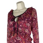 Cupcake and Cashmere Mixed Floral Printed Mini Dress Red Velvet Size 0 Photo 5