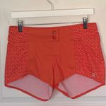 Oiselle  Orange Pattern Running Shorts Small Photo 0