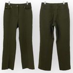 Rafaella  PETITES Straight Leg Pants Olive Green Size 4P Photo 1