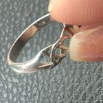 sterling silver ring with a square Photo 2